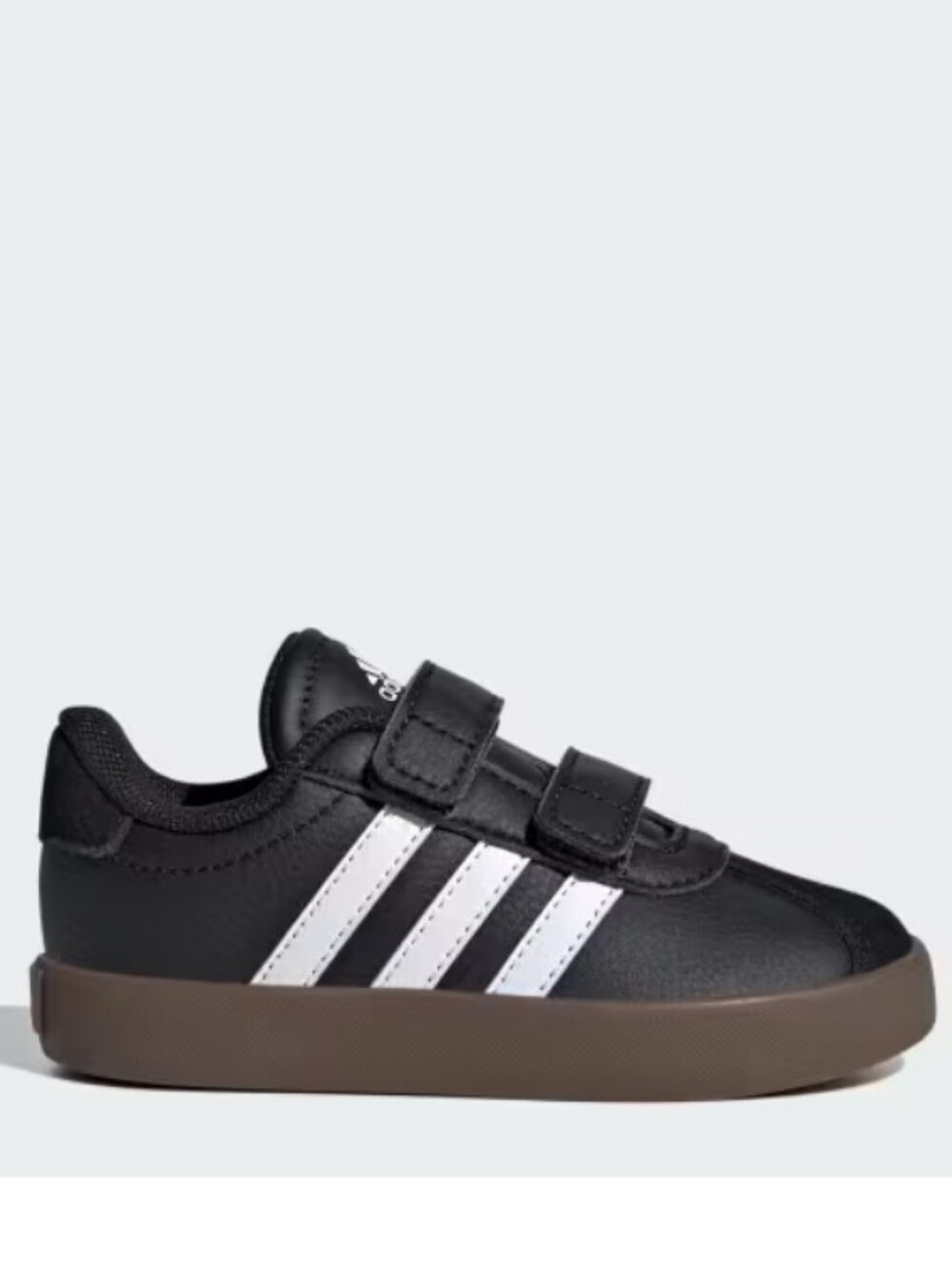 ADIDAS VL COURT 3.0 SHOES SKATER EASY ON BLACK WHITE TODDLER PRESCHOOL SIZE 6.5